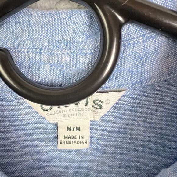 ORVIS WOMENS BUTTON DOWN SHIRT BLUE SIZE M - Picture 3 of 10